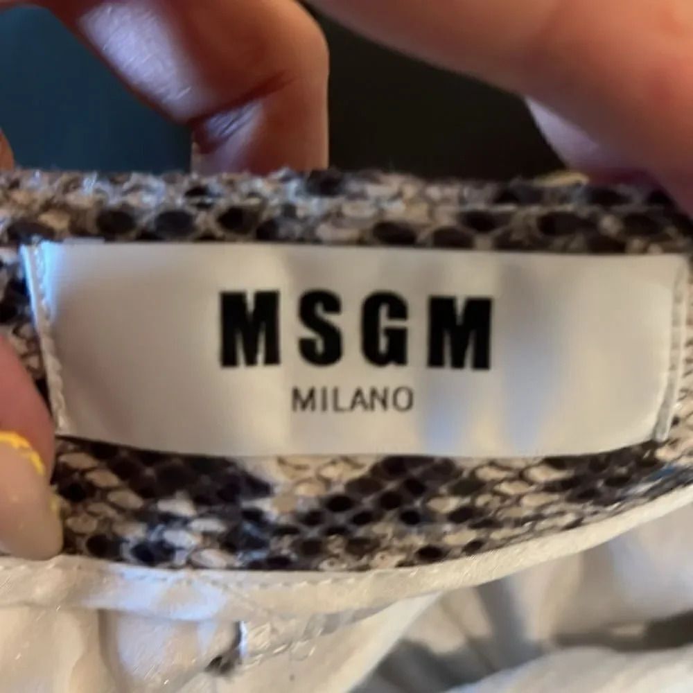 MSGM Python Print High Waisted Straight Leg Pants… - image 9